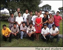 Maria and students